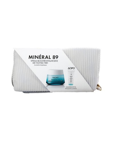VICHY PROMO MINERAL 89 72h MOISTURE BOOSTING CREAM RICH 50ml & ΔΩΡΟ PURETE THERMALE 3 IN 1 ONE STEP CLEANSER 200ml