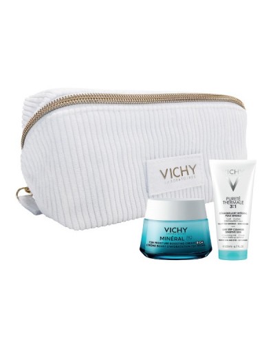 VICHY PROMO MINERAL 89 72h MOISTURE BOOSTING CREAM RICH 50ml & ΔΩΡΟ PURETE THERMALE 3 IN 1 ONE STEP CLEANSER 200ml
