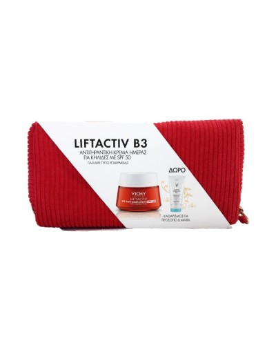 VICHY PROMO LIFTACTIV B3 ANTI-DARK SPOTS CREAM SPF50 50ml & ΔΩΡΟ PURETE THERMALE 3 IN 1 ONE STEP CLEANSER 200ml
