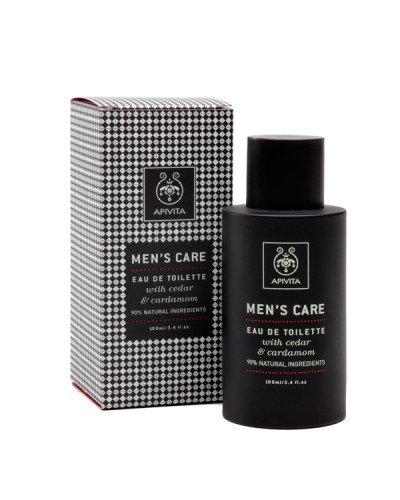 APIVITA MEN'S CARE EAU DE TOILETTE ΜΕ ΚΕΔΡΟ & ΚΑΡΔΑΜΟ 100ML