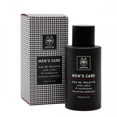 APIVITA MEN\'S CARE EAU DE TOILETTE ΜΕ ΚΕΔΡΟ & ΚΑΡΔΑΜΟ 100ML