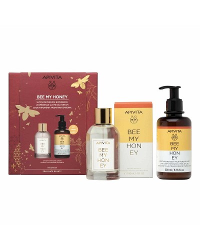 APIVITA BEE MY HONEY: EAU DE TOILETTE 100ML & ΔΩΡΟ ΕΝΥΔΑΤΙΚΟ ΓΑΛΑΚΤΩΜΑ ΣΩΜΑΤΟΣ ΜΕ ΜΕΛΙ ΚΑΙ ΑΛΟΗ 200ML