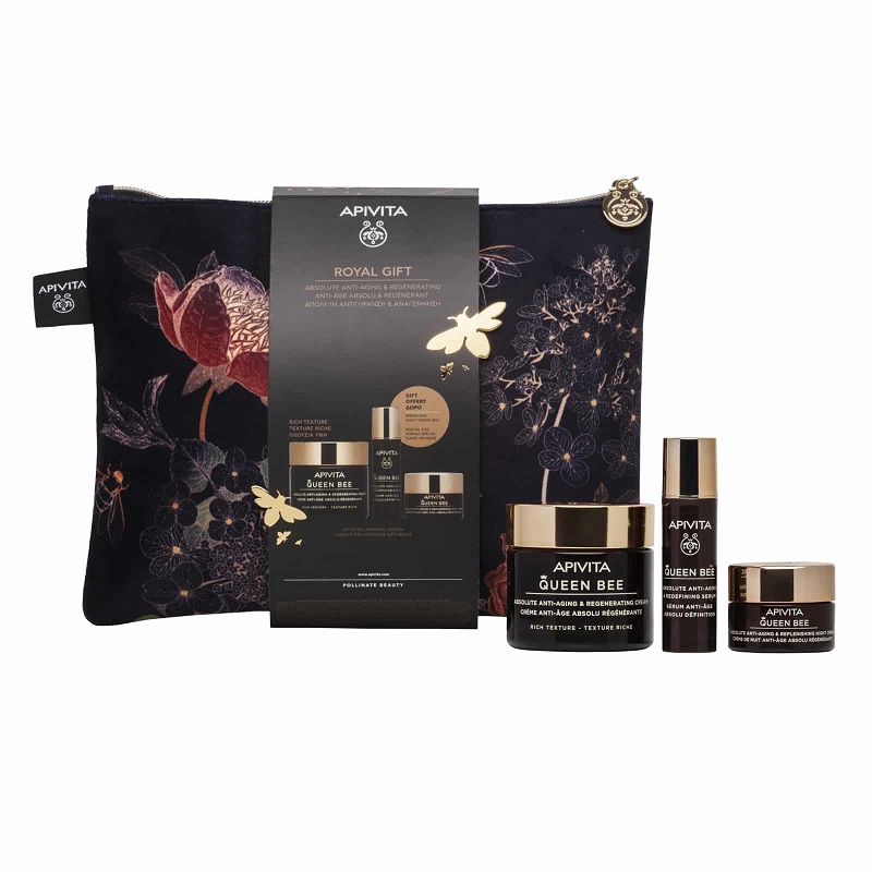 APIVITA ROYAL GIFT QUEEN BEE ΚΡΕΜΑ ΠΛΟΥΣΙΑΣ ΥΦΗΣ 50ML & ΔΩΡΟ SERUM 10ML & ΚΡΕΜΑ ΝΥΧΤΑΣ 15ML APIVITA ROYAL GIFT QUEEN BEE ΚΡΕΜΑ ΠΛΟΥΣΙΑΣ ΥΦΗΣ 50ML & ΔΩΡΟ SERUM 10ML & ΚΡΕΜΑ ΝΥΧΤΑΣ 15ML