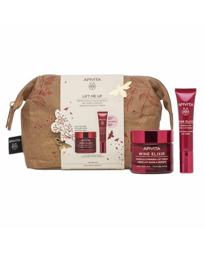 APIVITA LIFT ME UP WINE ELIXIR ΚΡΕΜΑ ΠΡΟΣΩΠΟΥ ΠΛΟΥΣΙΑΣ ΥΦΗΣ 50ML & ΚΡΕΜΑ ΜΑΤΙΩΝ 15ML