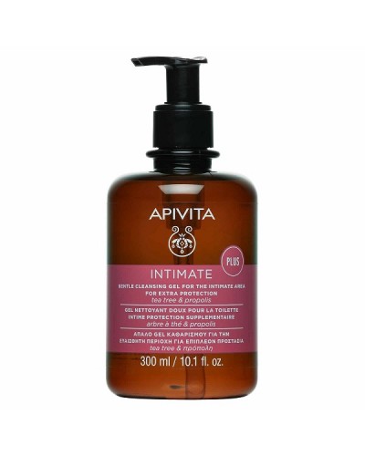 APIVITA IΝΤΙΜΑΤΕ PLUS ΑΠΑΛΟ GEL ΚΑΘΑΡΙΣΜΟΥ ΓΙΑ ΤΗΝ ΕΥΑΙΣΘΗΤΗ ΠΕΡΙΟΧΗ ΓΙΑ ΕΠΙΠΛΕΟΝ ΠΡΟΣΤΑΣΙΑ ΜΕ TEA TREE & ΠΡΟΠΟΛΗ 300ML