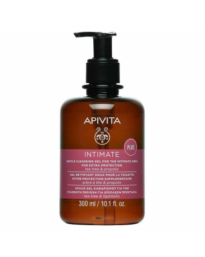 APIVITA INTIMATE PLUS ΑΠΑΛΟ GEL ΚΑΘΑΡΙΣΜΟΥ ΓΙΑ ΤΗΝ ΕΥΑΙΣΘΗΤΗ ΠΕΡΙΟΧΗ ΓΙΑ ΕΠΙΠΛΕΟΝ ΠΡΟΣΤΑΣΙΑ ΜΕ TEA TREE & ΠΡΟΠΟΛΗ 300ml