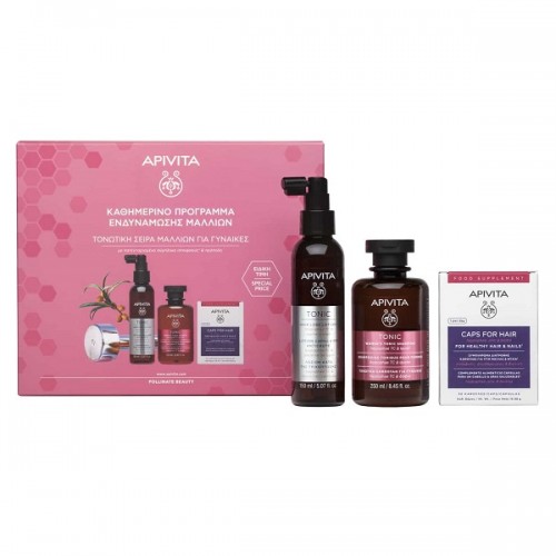 APIVITA RESCUE HAIR LOSS KIT ΓΙΑ ΓΥΝΑΙΚΕΣ ΤΟΝΩΤΙΚΟ ΣΑΜΠΟΥΑΝ ΓΙΑ ΓΥΝΑΙΚΕΣ 250ML & ΛΟΣΙΟΝ ΚΑΤΑ ΤΗΣ ΤΡΙΧΟΠΤΩΣΗΣ 150ML & ΣΥΜΠΛΗΡΩΜΑ ΔΙΑΤΡΟΦΗΣ ΓΙΑ ΥΓΙΗ ΜΑΛΛΙΑ ΚΑΙ ΝΥΧΙΑ 30CAPS APIVITA RESCUE HAIR LOSS KIT ΓΙΑ ΓΥΝΑΙΚΕΣ ΤΟΝΩΤΙΚΟ ΣΑΜΠΟΥΑΝ ΓΙΑ ΓΥΝΑΙΚΕΣ 250ML & ΛΟΣΙΟΝ ΚΑΤΑ ΤΗΣ ΤΡΙΧΟΠΤΩΣΗΣ 150ML & ΣΥΜΠΛΗΡΩΜΑ ΔΙΑΤΡΟΦΗΣ ΓΙΑ ΥΓΙΗ ΜΑΛΛΙΑ ΚΑΙ ΝΥΧΙΑ 30CAPS