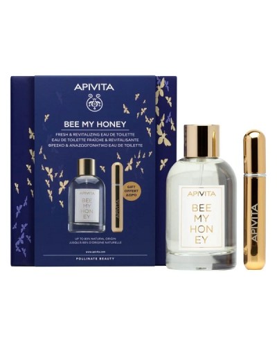 APIVITA PROMO BEE MY HONEY EAU DE TOILETTE 100ml & ΔΩΡΟ ΕΠΑΝΑΓΕΜΙΖΟΜΕΝΟ ΣΠΡΕΙ ΑΡΩΜΑΤΟΣ 8ml