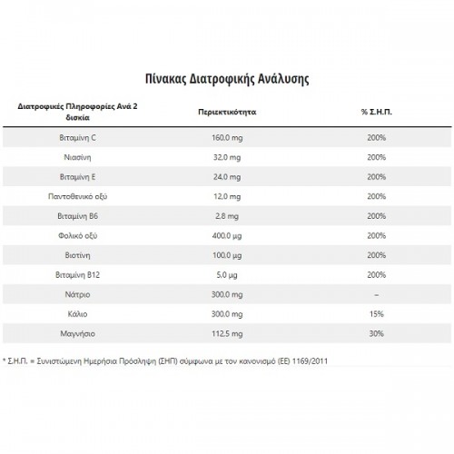 LANES ELECTROLYTES + VITAMINS B, C, E 20 ΑΝΑΒΡΑΖΟΝΤΑ ΔΙΣΚΙΑ