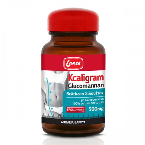 LANES KCALIGRAM GLUCOMANNAN 60CAPS