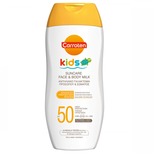 CARROTEN KIDS SUNCARE FACE & BODY MILK SPF50 200ml