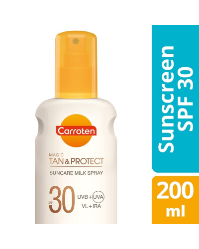 CARROTEN MAGIC TAN & PROTECT SUNCARE MILK SPRAY SPF30 200ML