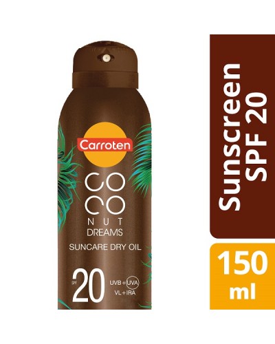 CARROTEN COCONUT DREAMS SUNCARE DRY OIL SPF20 150ML