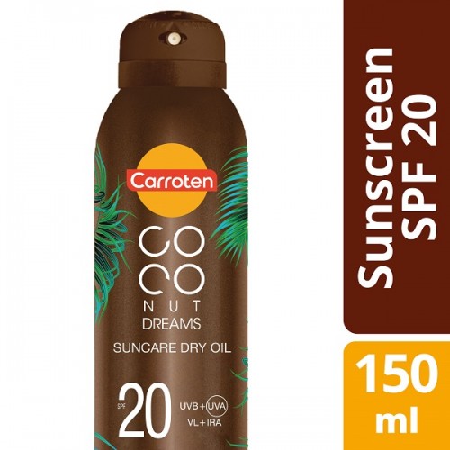 CARROTEN COCONUT DREAMS SUNCARE DRY OIL SPF20 150ML