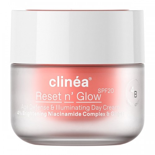 CLINEA RESET N\' GLOW SPF20 ΚΡΕΜΑ ΗΜΕΡΑΣ ΑΝΤΙΓΗΡΑΝΣΗΣ & ΛΑΜΨΗΣ 50ml