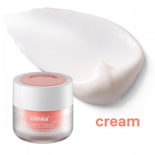 CLINEA RESET N\' GLOW SPF20 ΚΡΕΜΑ ΗΜΕΡΑΣ ΑΝΤΙΓΗΡΑΝΣΗΣ & ΛΑΜΨΗΣ 50ml