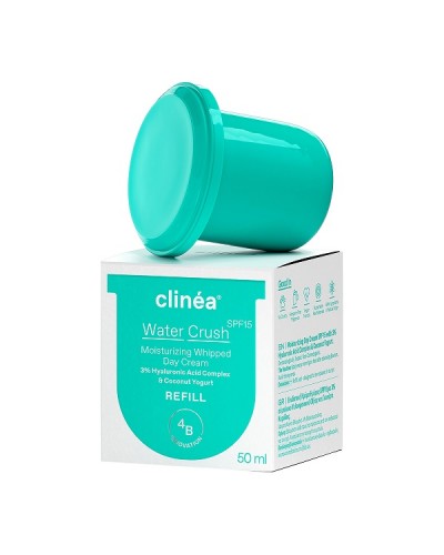 CLINEA WATER CRUSH SPF15 REFILL ΕΝΥΔΑΤΙΚΗ ΚΡΕΜΑ ΗΜΕΡΑΣ ΑΝΤΑΛΛΑΚΤΙΚΗ ΚΑΨΟΥΛΑ 50ml