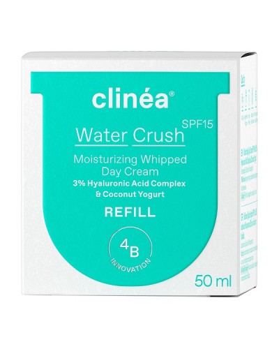 CLINEA WATER CRUSH SPF15 REFILL ΕΝΥΔΑΤΙΚΗ ΚΡΕΜΑ ΗΜΕΡΑΣ ΑΝΤΑΛΛΑΚΤΙΚΗ ΚΑΨΟΥΛΑ 50ml