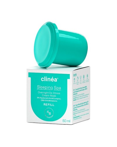 CLINEA SLEEPING SPA REFILL ΚΡΕΜΑ-ΜΑΣΚΑ DE-STRESS NΥΚΤΟΣ ΑΝΤΑΛΛΑΚΤΙΚΗ ΚΑΨΟΥΛΑ 50ml