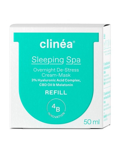 CLINEA SLEEPING SPA REFILL ΚΡΕΜΑ-ΜΑΣΚΑ DE-STRESS NΥΚΤΟΣ ΑΝΤΑΛΛΑΚΤΙΚΗ ΚΑΨΟΥΛΑ 50ml