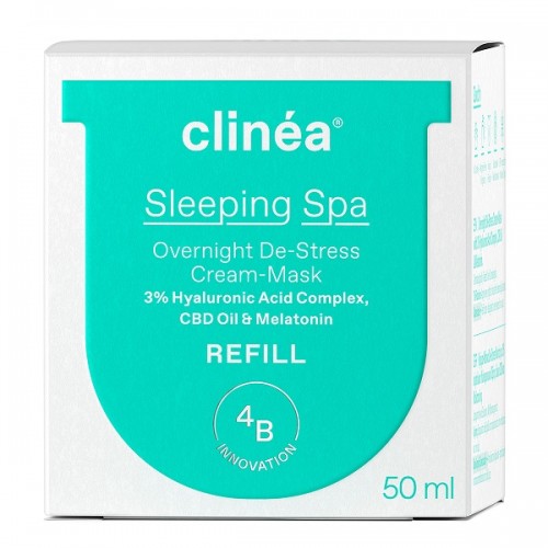 CLINEA SLEEPING SPA REFILL ΚΡΕΜΑ-ΜΑΣΚΑ DE-STRESS NΥΚΤΟΣ ΑΝΤΑΛΛΑΚΤΙΚΗ ΚΑΨΟΥΛΑ 50ml