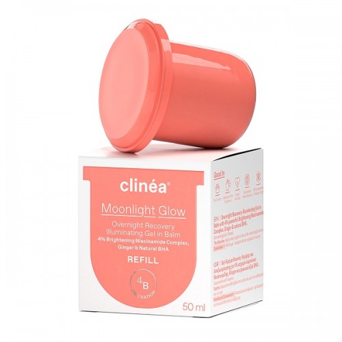 CLINEA MOONLIGHT GLOW REFILL GEL ΚΡΕΜΑ ΝΥΧΤΑΣ ΛΑΜΨΗΣ & ΑΝΑΖΩΟΓΟΝΗΣΗΣ ΑΝΤΑΛΛΑΚΤΙΚΗ ΚΑΨΟΥΛΑ 50ml