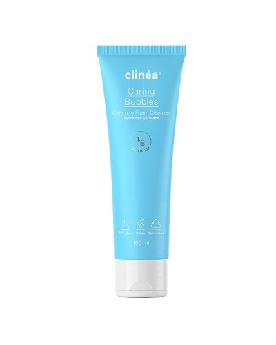 CLINEA CARING BUBBLES ΚΡΕΜΩΔΗΣ ΑΦΡΟΣ ΚΑΘΑΡΙΣΜΟΥ ΠΡΟΣΩΠΟΥ 150ml