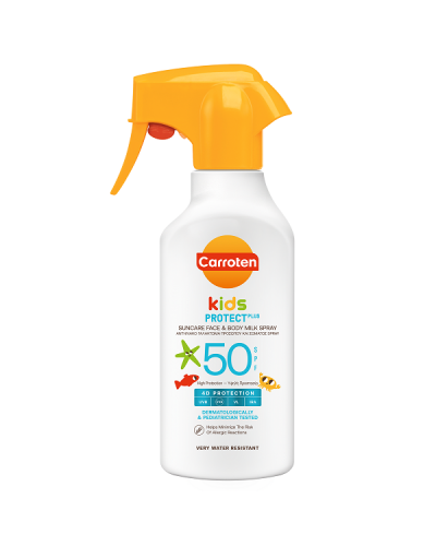 CARROTEN KIDS PROTECT PLUS SUNCARE FACE & BODY MILK SPRAY SPF50 270ML