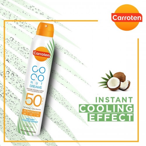 CARROTEN COCONUT DREAMS SUNCARE INVISIBLE SPRAY SPF50 200ml