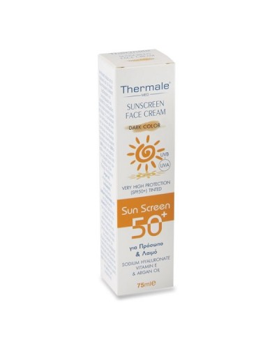 THERMALE FACE CREAM SPF 50+ WITH DARK COLOR 75ML