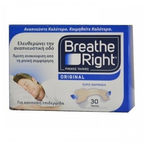 BREATHE RIGHT ORIGINAL Μεσαίο 30τμχ.