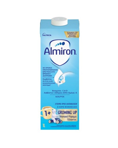 NUTRICIA ALMIRON GROWING UP ΝΗΠΙΑΚΟ ΡΟΦΗΜΑ ΓΑΛΑΚΤΟΣ 1+ ΕΤΩΝ 1lt