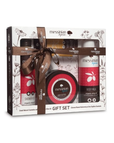 MESSINIAN SPA PROMO POMEGRANATE & HONEY SHOWER GEL 300ML & BODY MILK 300ML & BODY BUTTER 250ML MESSINIAN SPA PROMO POMEGRANATE & HONEY SHOWER GEL 300ML & BODY MILK 300ML & BODY BUTTER 250ML