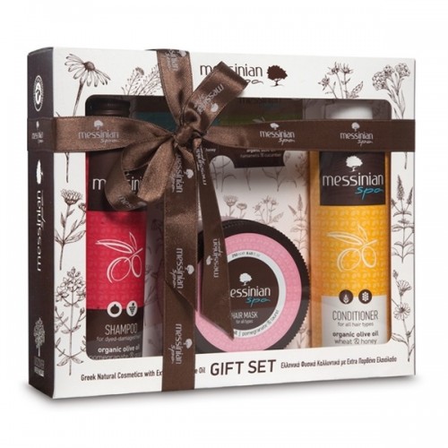 MESSINIAN SPA GIFT SET POMEGRANATE & GRAPE SHAMPOO 300ML & WHEAT & HONEY CONDITIONER 300ML & POMEGRANATE & LAURE HAIR MASK 250ML MESSINIAN SPA GIFT SET POMEGRANATE & GRAPE SHAMPOO 300ML & WHEAT & HONEY CONDITIONER 300ML & POMEGRANATE & LAURE HAIR MASK 250ML
