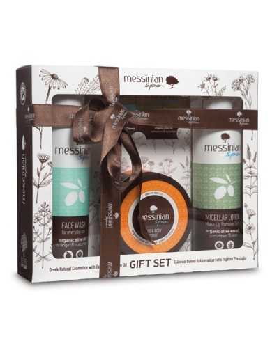 MESSINIAN SPA PROMO CUCUMBER & ALOE MICELLAR LOTION MAKE-UP REMOVER 3 IN 1 300ML & ORANGE & CUCUMBER FACE WASH 300ML & PRICKLY PEAR & DITTANY FACE & BODY SCRUB 250ML MESSINIAN SPA PROMO CUCUMBER & ALOE MICELLAR LOTION MAKE-UP REMOVER 3 IN 1 300ML & ORANGE & CUCUMBER FACE WASH 300ML & PRICKLY PEAR & DITTANY FACE & BODY SCRUB 250ML