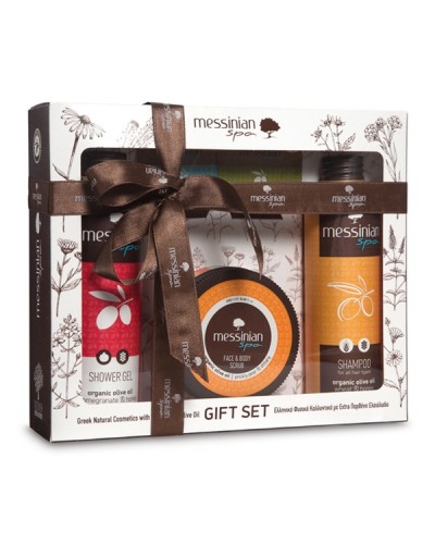 MESSINIAN SPA PROMO POMEGRANATE & HONEY SHOWER GEL 300ML & WHEAT & HONEY SHAMPOO 300ML & PRICKLY PEAR & DITTANY FACE & BODY SCRUB 250ML MESSINIAN SPA PROMO POMEGRANATE & HONEY SHOWER GEL 300ML & WHEAT & HONEY SHAMPOO 300ML & PRICKLY PEAR & DITTANY FACE & BODY SCRUB 250ML