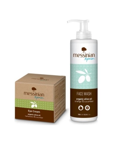 MESSINIAN SPA PROMO EYE CREAM HAMAMELIS & CUCUMBER 30ML & ΔΩΡΟ FACE WASH CUCUMBER & ORANGE 300ML MESSINIAN SPA PROMO EYE CREAM HAMAMELIS & CUCUMBER 30ML & ΔΩΡΟ FACE WASH CUCUMBER & ORANGE 300ML