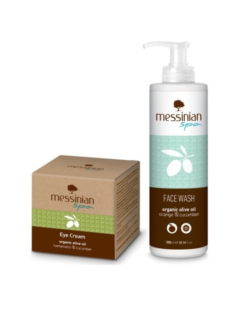MESSINIAN SPA EYE CREAM HAMAMELIS & CUCUMBER 30ML & ΔΩΡΟ FACE WASH CUCUMBER & ORANGE 300ML MESSINIAN SPA EYE CREAM HAMAMELIS & CUCUMBER 30ML & ΔΩΡΟ FACE WASH CUCUMBER & ORANGE 300ML