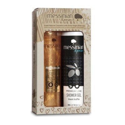 MESSINIAN SPA PROMO PREMIUM LINE ROYAL JELLY & HELICHRYSUM SHOWER GEL 300ML & BLACK TRUFFLE SHOWER GEL 300ML