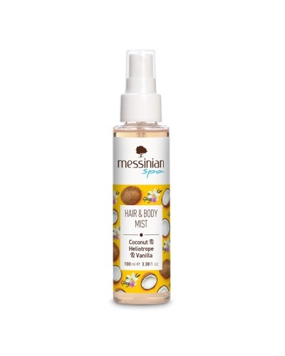 MESSINIAN SPA HAIR & BODY MIST COCONUT & HELIOTROPE & VANILLA 100ML