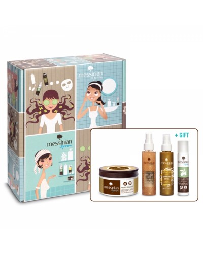 MESSINIAN SPA PROMO SPARKLE LIKE GLITTER AND SHINE LIKE A STAR EVERLASTING YOUTH - DRY OIL 100ML + HAIR & BODY MIST ROYAL JELLY 100ML + HAND & BODY CREAM ROYAL JELLY 250ML + ΔΩΡΟ MICELLAR LOTION MAKE UP REMOVER 3 IN 1 CUCUMBER-ALOE 55ML