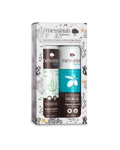 MESSINIAN SPA PROMO SHOWER GEL ALOE 300ML & AFTER BURN COOLING GEL 300ML MESSINIAN SPA PROMO SHOWER GEL ALOE 300ML & AFTER BURN COOLING GEL 300ML