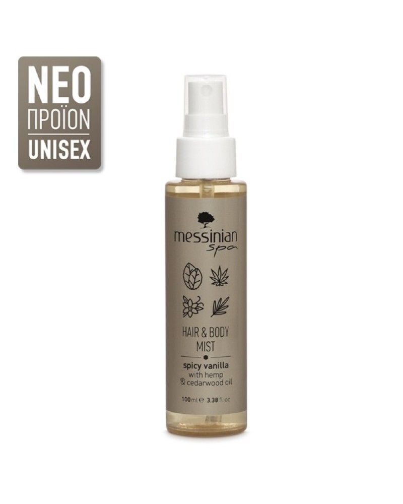 MESSINIAN SPA HAIR & BODY MIST SPICY VANILLA 100ML MESSINIAN SPA HAIR & BODY MIST SPICY VANILLA 100ML