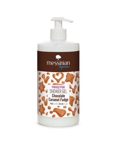 MESSINIAN SPA SHOWER GEL CHOCOLATE-CARAMEL FUDGE 750ml