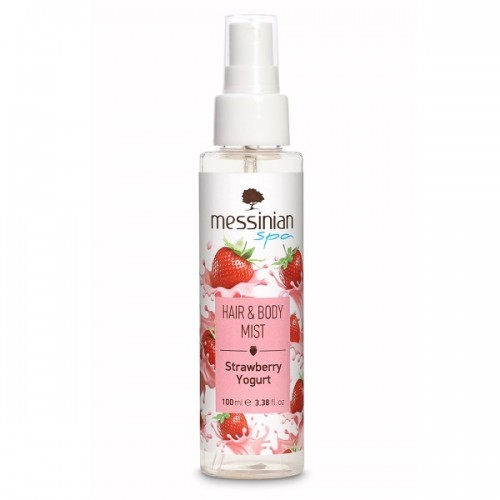 MESSINIAN SPA HAIR & BODY MIST STRAWBERRY YOGURT 100ML