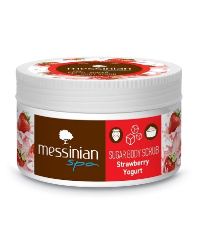 MESSINIAN SPA SUGAR BODY SCRUB STRAWBERRY YOGURT 250ml