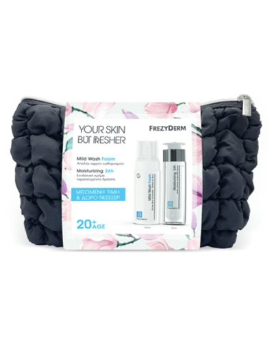 FREZYDERM YOUR SKIN BUT FRESHER 20+ AGE MOISTURIZING 24H CREAM 50ML & MILD WASH FOAM 150ML & ΔΩΡΟ ΝΕΣΕΣΕΡ