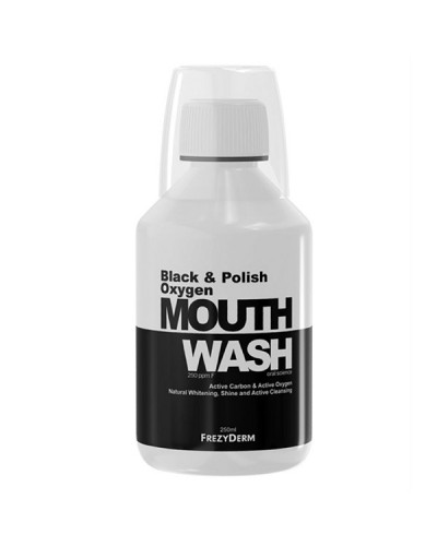 FREZYDERM BLACK & POLISH OXYGEN MOUTHWASH 250ml