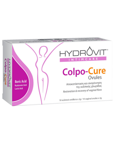 HYDROVIT COLPO-CURE OVULE 10 Κολπικά Yπόθετα x 2g