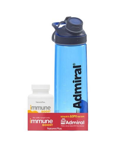 NATURES PLUS IMMUNE BOOST 60TABS & ΔΩΡΟ ΠΑΓΟΥΡΙ ADMIRAL 750ML